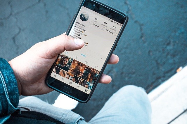 man's social media profile