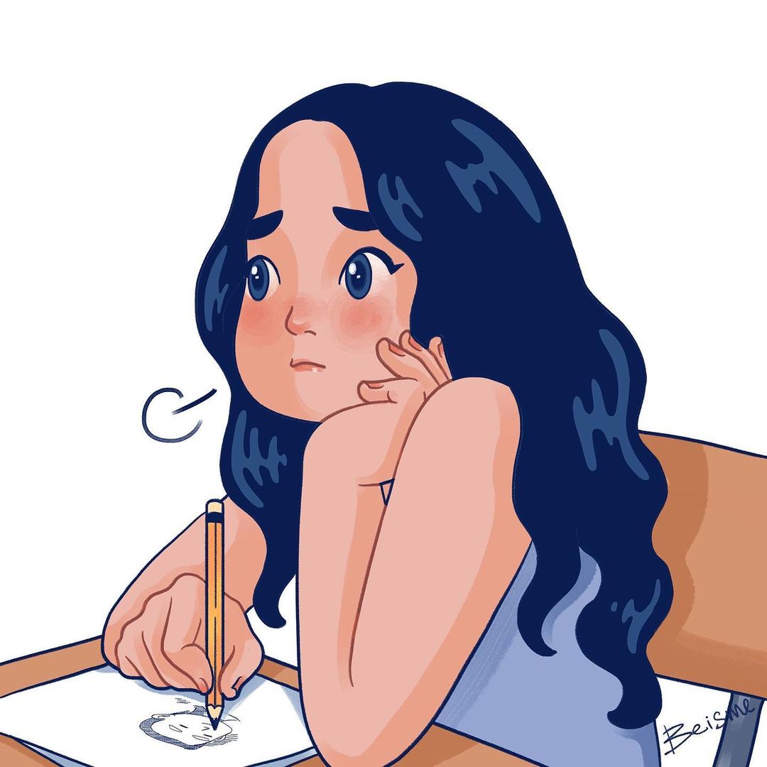 a comics of a woman thinking of her man