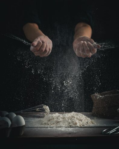 crop photo of a man cooking