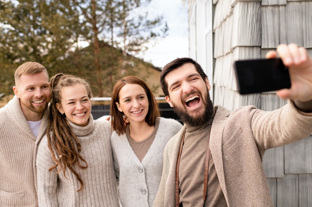 people smiling for a photo