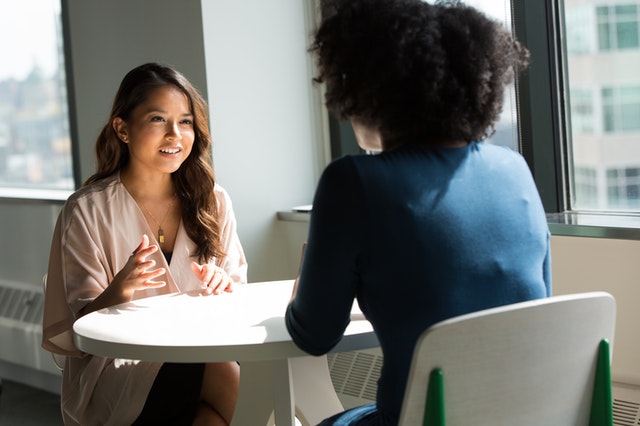 women talking